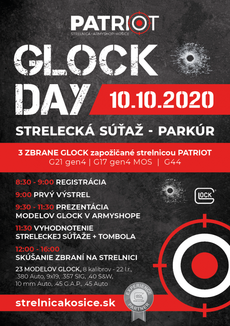 GLOCK DAY PATRIOT 10.10.2020 - Zrušené kvôli opatreniam ÚVZ SR
