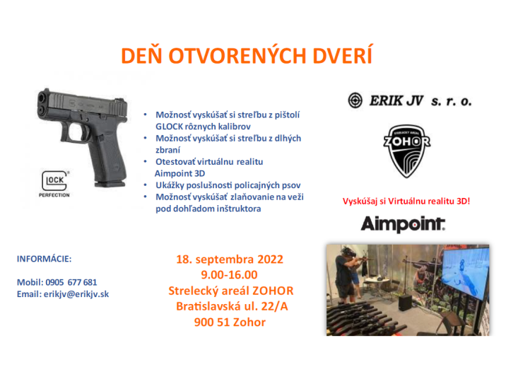 Deň otvorených dverí GLOCK 18.9.2022