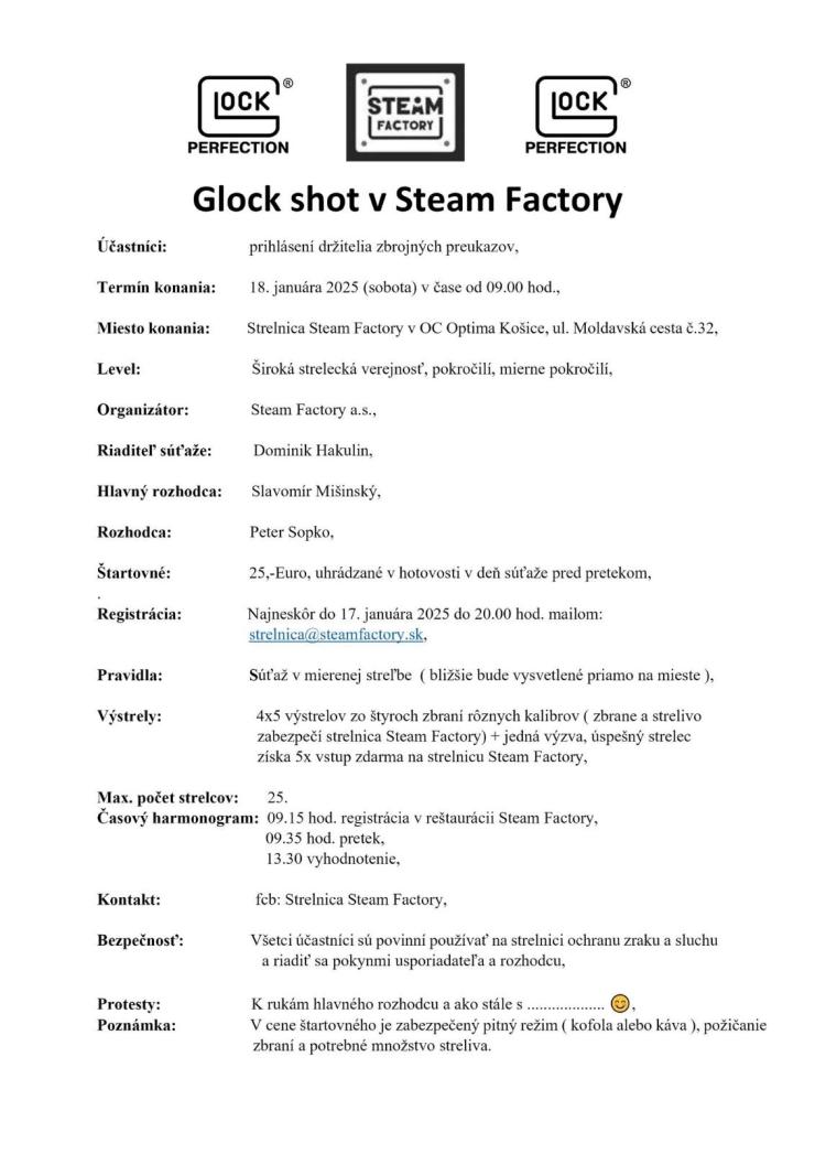 GLOCK DAY STEAM FACTORY