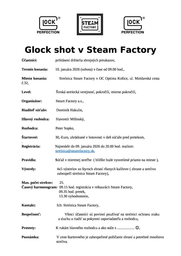 GLOCK SHOT STEAM FACTORY